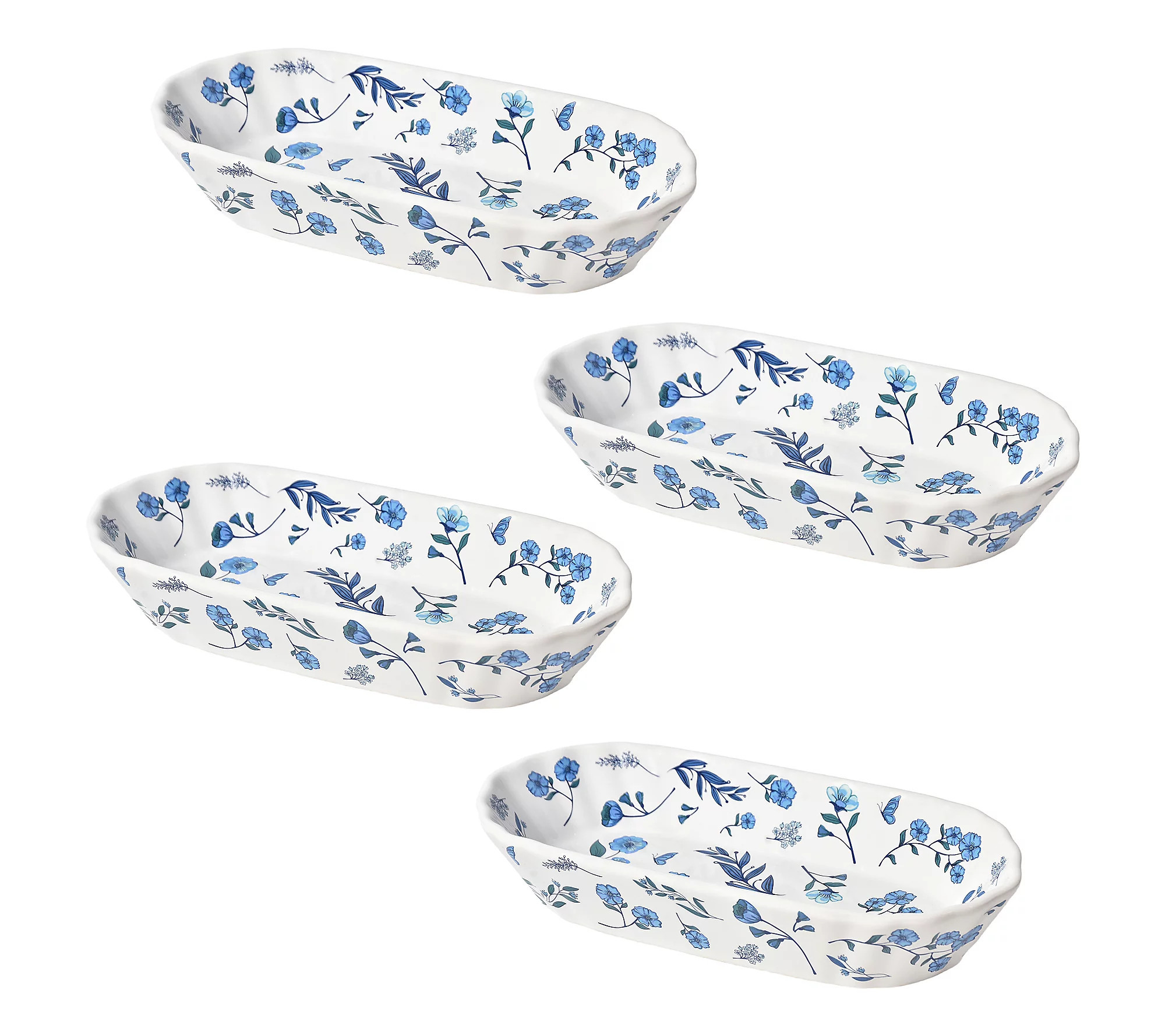 Temp-tations Set of 4 Hot Dog Plates | QVC