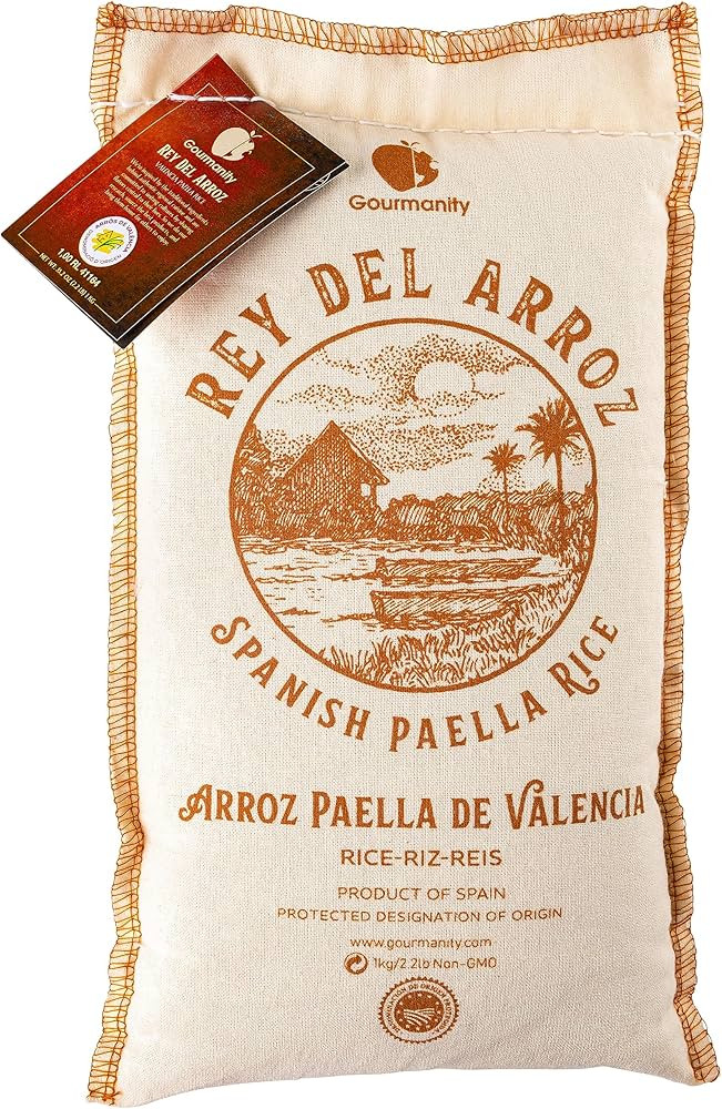 Gourmanity Spanish Paella Rice, Rey del Arroz Authentic Short Grain Valencia Rice from Spain, Gre... | Amazon (US)