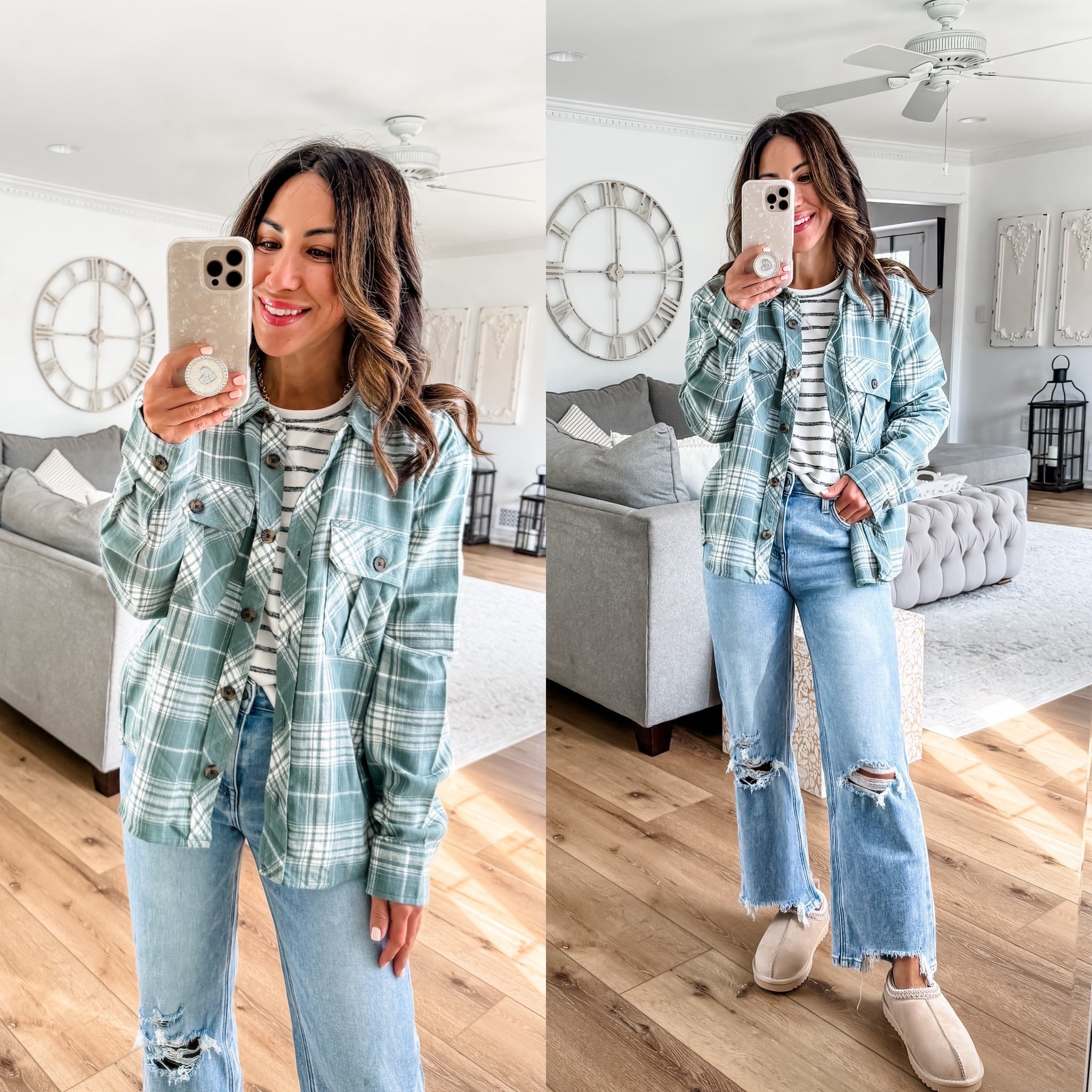 Chewed jeans 25. Floral jeans 2. KanCan jeans, 25 short. Busted knee jeans 25. Striped tee Xs. Mesh top XS. Ribbed tee Xs. Corduroy vest XS. Flannels small. Clogs size up. Flats tts. 

Flannels, flannel shirt, Maurices, Maurice’s 

#LTKFindsUnder50 #LTKFindsUnder100 #LTKSaleAlert