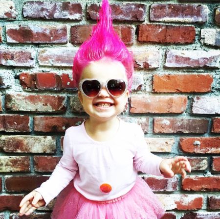 One of my favorite DIY costumes to date! Pink Troll. I teased and sprayed the heck out of her hair, then used the spray color to make it pink. I hot glued one large rhinestones on a plain shirt & added a tutu we had on hand 🩷

#LTKHalloween #LTKkids #LTKfamily