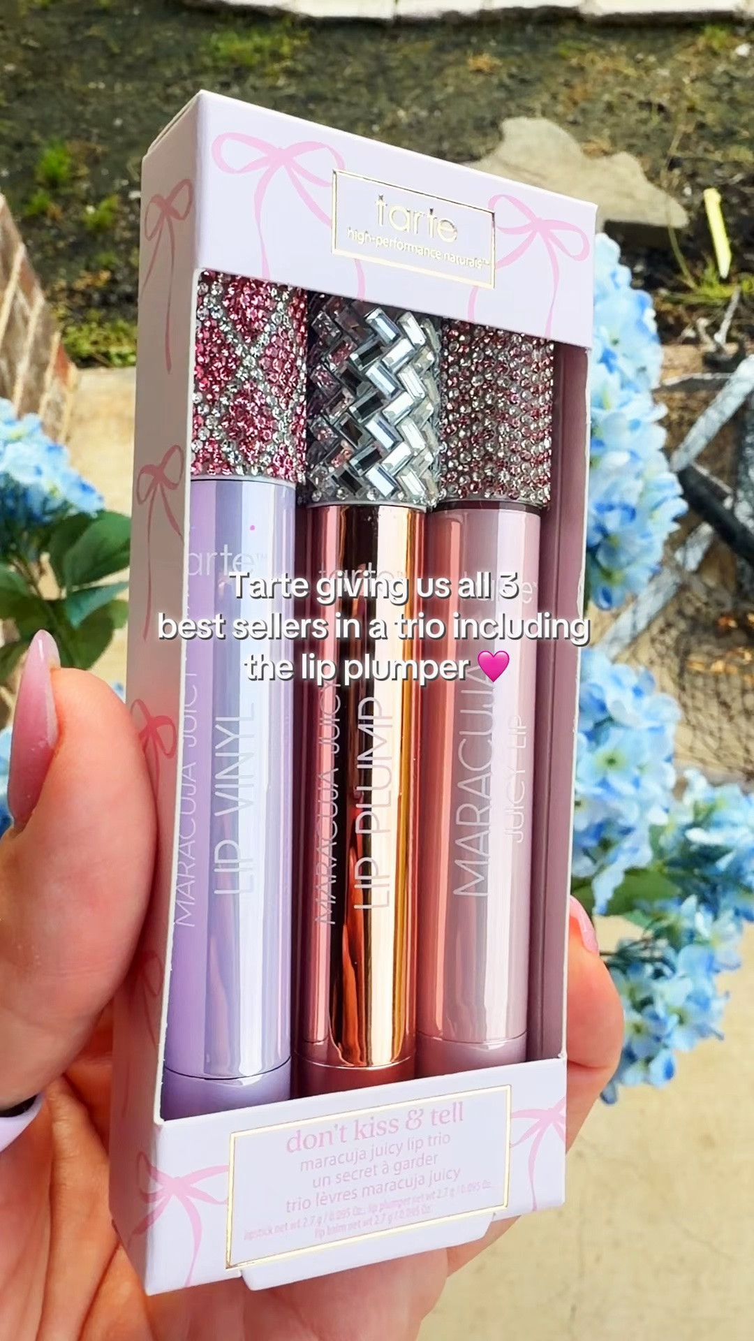 Tarte Holiday Set with reusable bling lids!