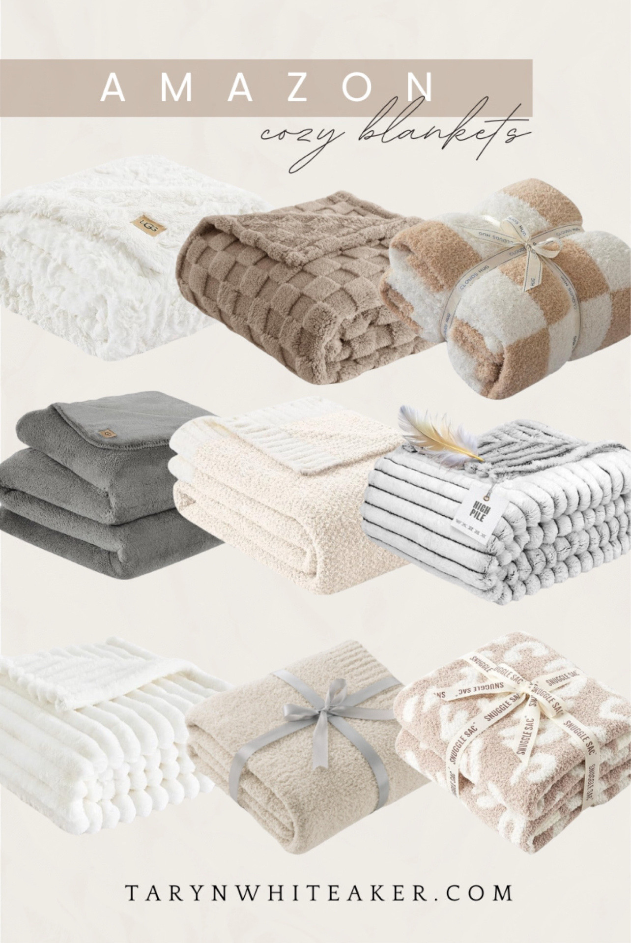 If you love soft, cozy blankets for winter, these Amazon finds are some of the best. From plush sherpa styles to textured knits and neutral patterns, each one adds warmth and comfort to any space. They make great gifts and are perfect for snuggling up on the couch all season long.
Linking all the blankets featured and similar cozy options below.

#LTKGiftGuide #LTKSeasonal #LTKHoliday