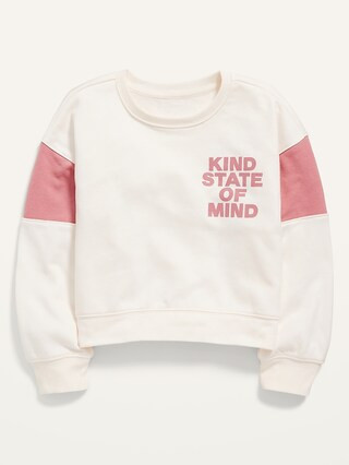 Graphic Crew-Neck Sweatshirt for Girls | Old Navy (US)