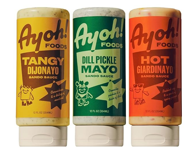 Ayoh Foods, Mayo Gone Wild, Made by Molly Baz - Easy to Squeeze, Perfect for; Sandwiches, Burgers... | Amazon (US)
