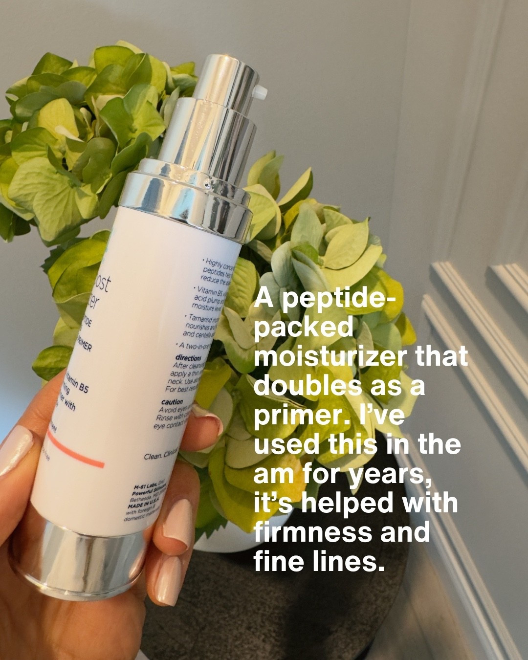Peptide-packed moisturizer that doubles as a primer 🤍

#LTKOver40 #LTKBeauty #LTKselfcare