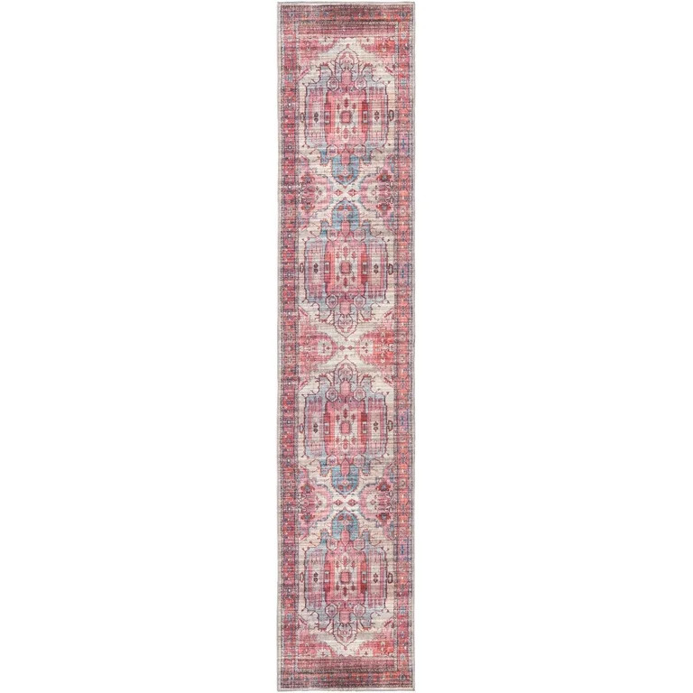 Rugs.com Maahru Collection Washable Rug – 13 Ft Runner Beige Low-Pile Rug Perfect For Hallways,... | Walmart (US)