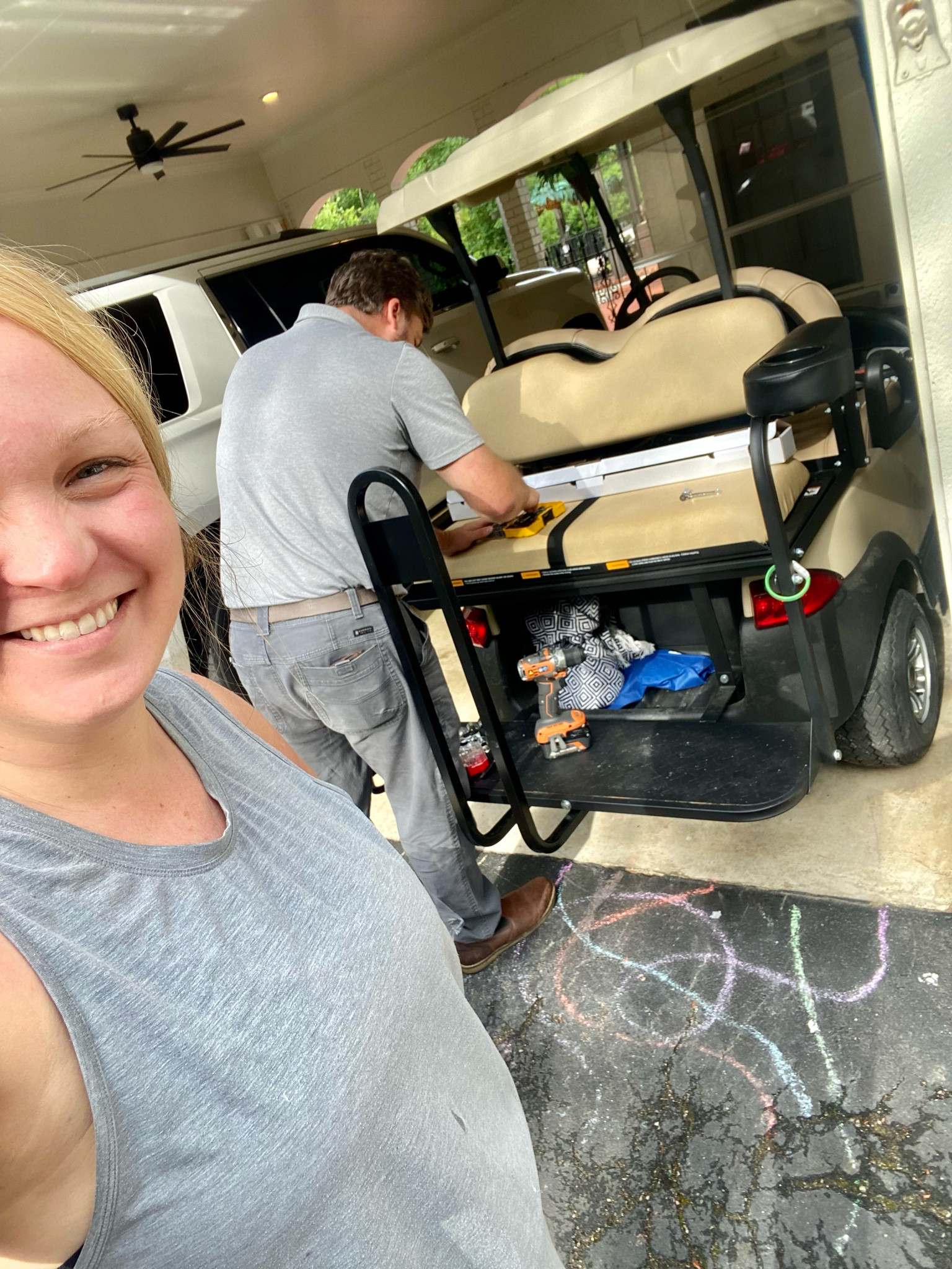 Golf cart accessories! Chris got me some add-one for our golf cart… he got us a rear view mirror, handle bar for the back and arm rests with cup holders. All linked here ✨

#LTKfamily #LTKhome #LTKmens