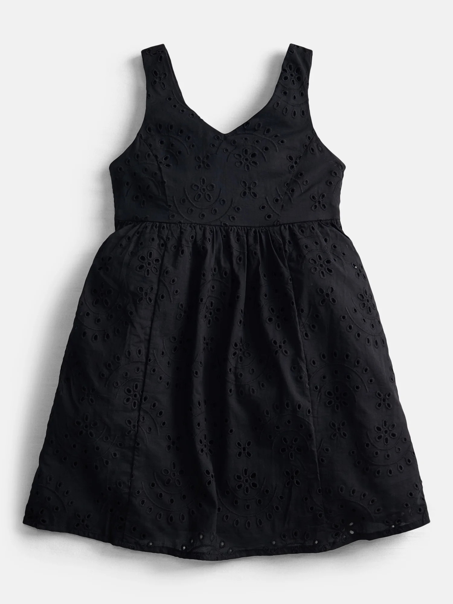 Weekend Academy Girls Eyelet Dress, Sizes 4-18 | Walmart (US)
