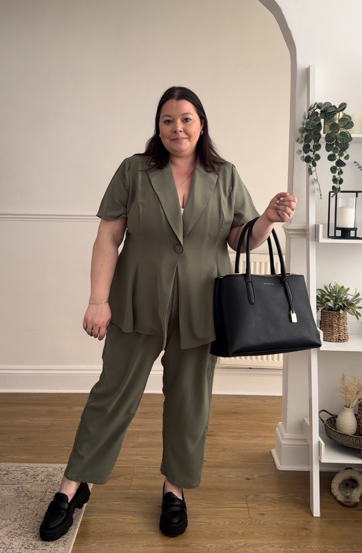 Khaki Work Office Outfit for Spring 

#LTKworkwear #LTKplussize #LTKspring