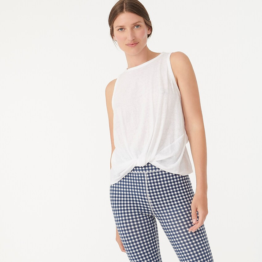 Slub twist-front tank | J. Crew US