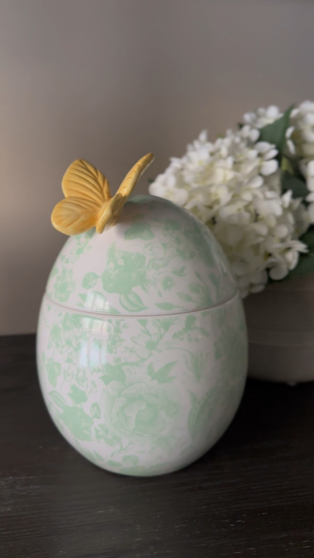A ceramic egg that doubles as a triple wick Harry slack in candle ...yes please! When the candle is gone, you have a beautiful ceramic egg to bring out for spring seasons to come  

#LTKSeasonal #LTKHome #LTKSaleAlert