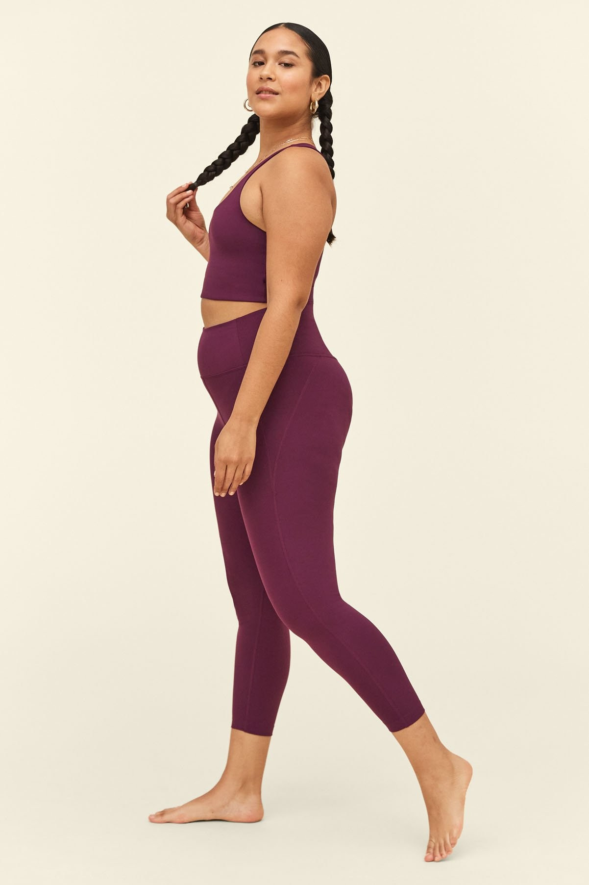 Plum Compressive High-Rise Legging | Girlfriend Collective