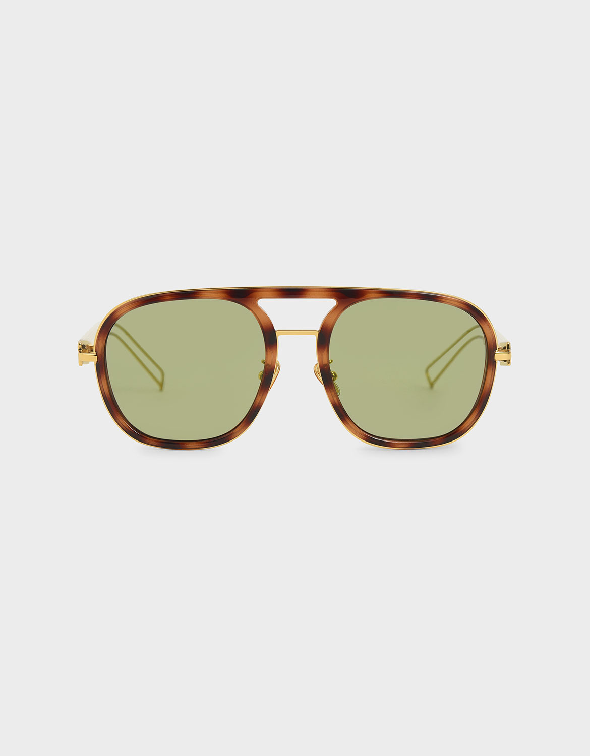 Double Bridge Tortoiseshell Sunglasses
 - T. Shell | Charles & Keith UK
