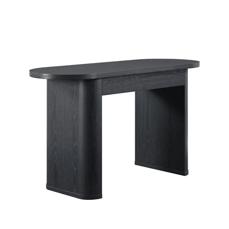 Better Homes & Gardens Juliet Oval Writing Desk, Rich Black Finish - Walmart.com | Walmart (US)