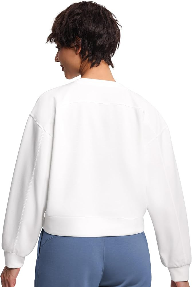 THE GYM PEOPLE Women's Crewneck Cropped Pullover Sweatshirt Cute Basic Long Sleeves Workout Tops | Amazon (US)