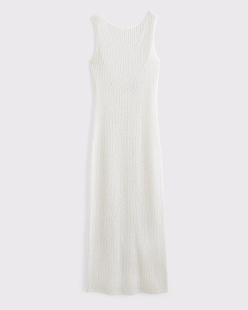 Crochet-Style Maxi Dress Coverup | Abercrombie & Fitch (US)