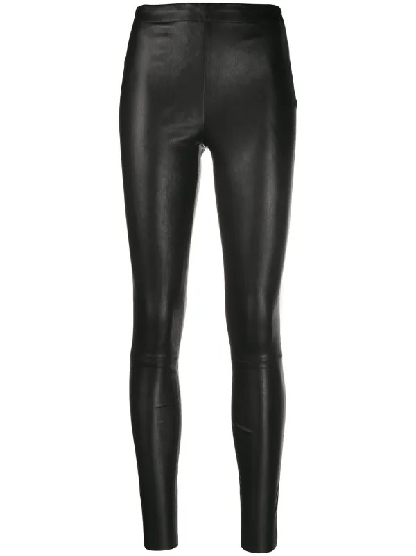 Alice + Olivia Maddox Leather Leggings - Farfetch | Farfetch Global
