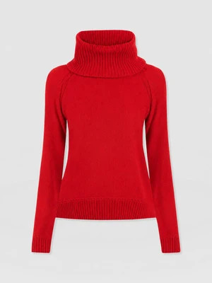 Oxford Cashmere Sweater - Red | Saint + Sofia (US)