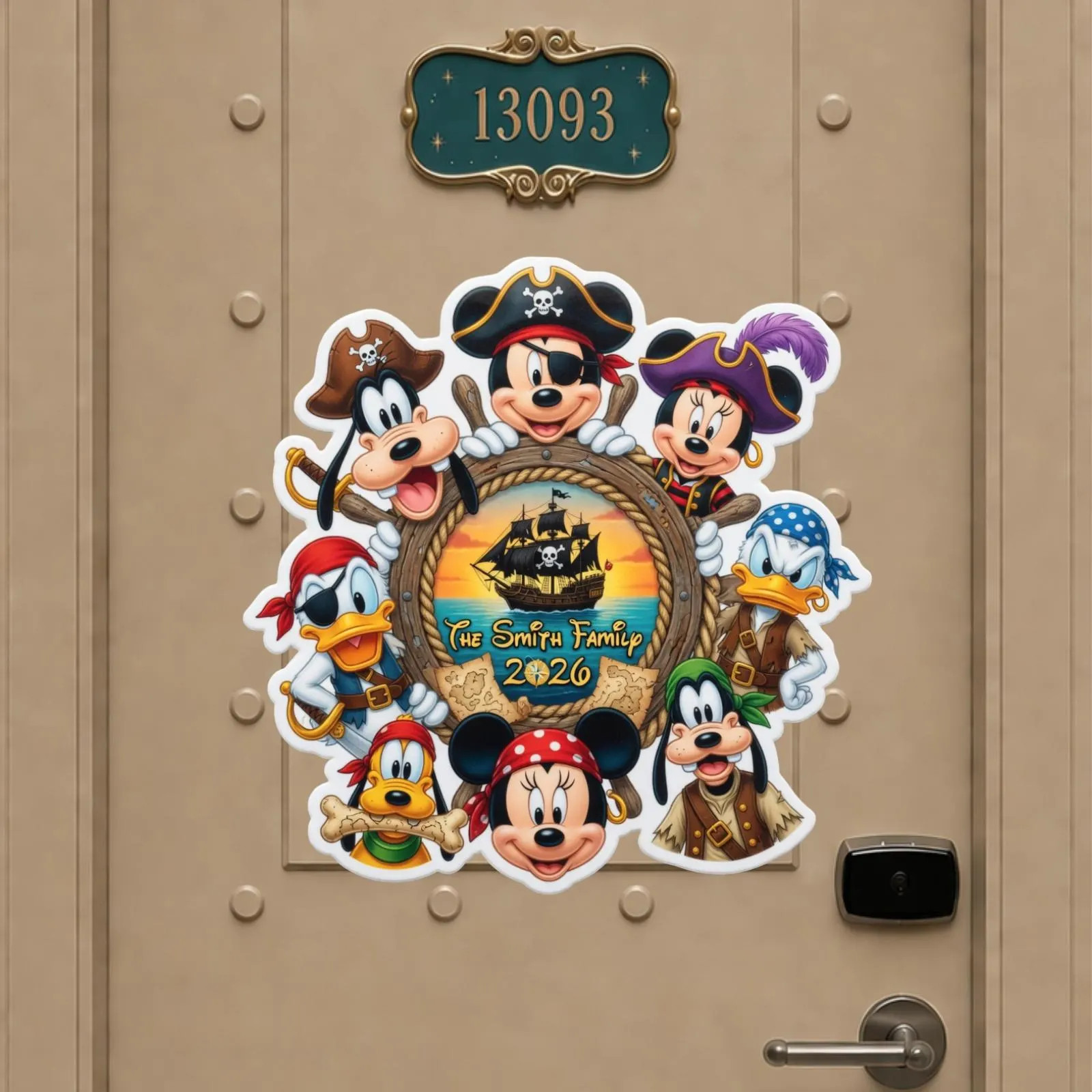 Personalized Disney Pirates Cruise Magnet, Mickey & Friends Pirates Magnet, Pirates of the Caribbean Magnet, Cruise Stateroom Door Deco | Etsy (Global)