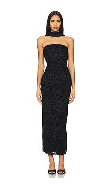 Runaway The Label Alessi Midi Dress in Black from Revolve.com | Revolve Clothing (Global)