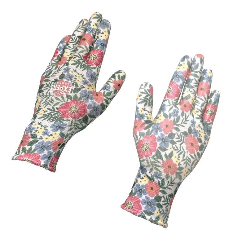 Expert Gardener Smooth Nitrile Gardening Gloves, Size M | Walmart (US)
