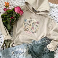 Floral Peace Sign Sweatshirt, Hippie Hoodie, Shirt, Sweatshirt | Etsy (US)