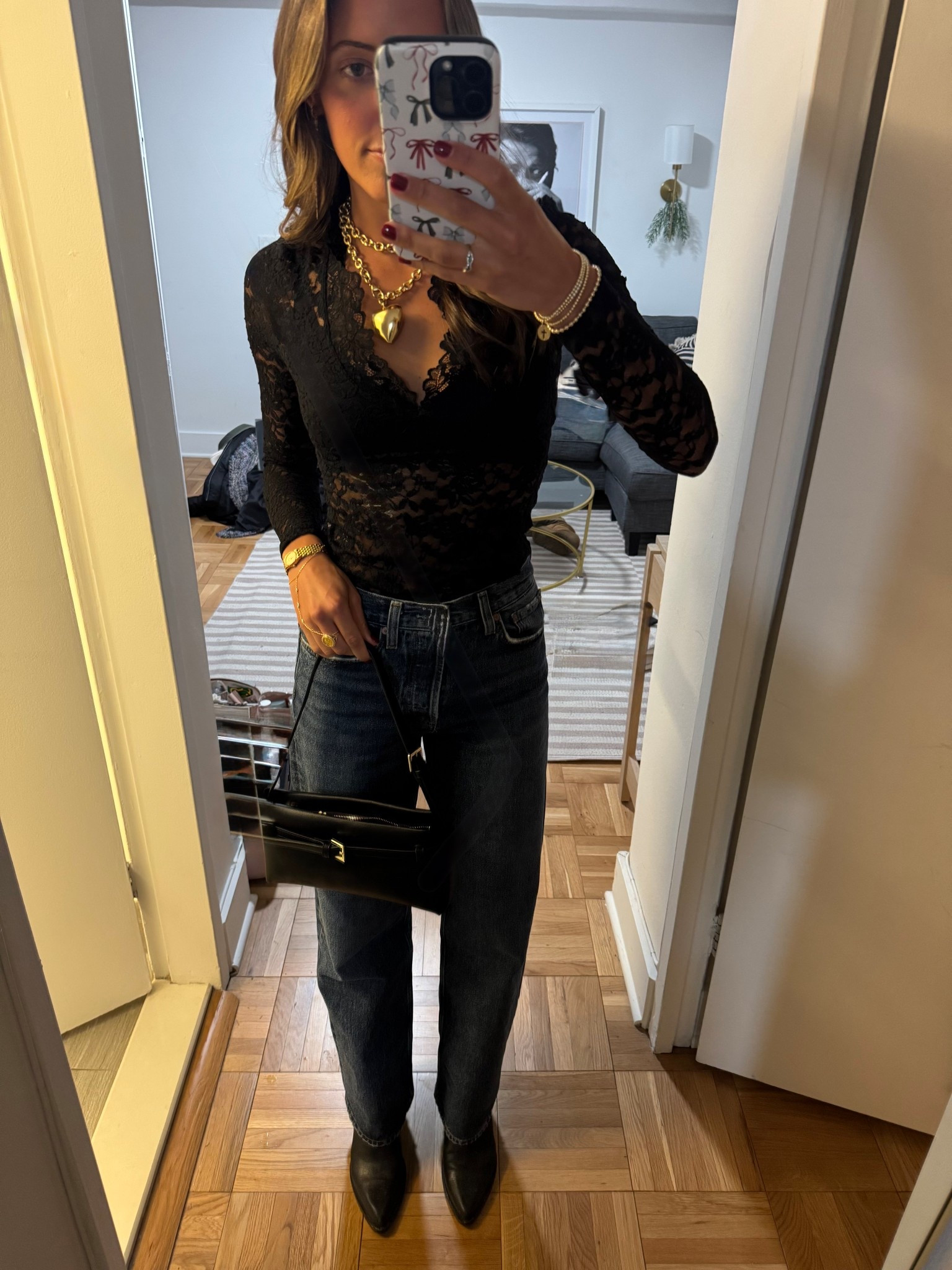 Night out in NYC! Obsessed with this long sleeve and jeans  

#LTKHoliday #LTKTravel #LTKFindsUnder100