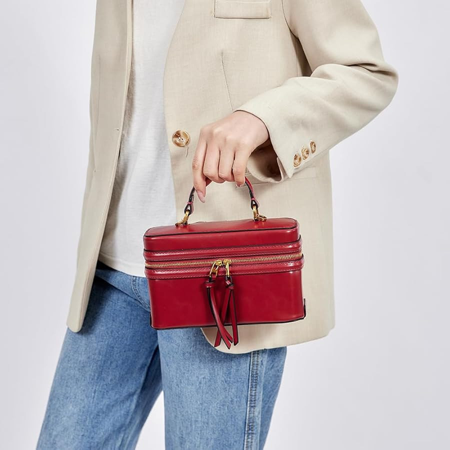 Classic Satchel Crossbody Purse for Women Chic Mini Box Purse, Women Crossbody Shoulder Bag | Amazon (US)