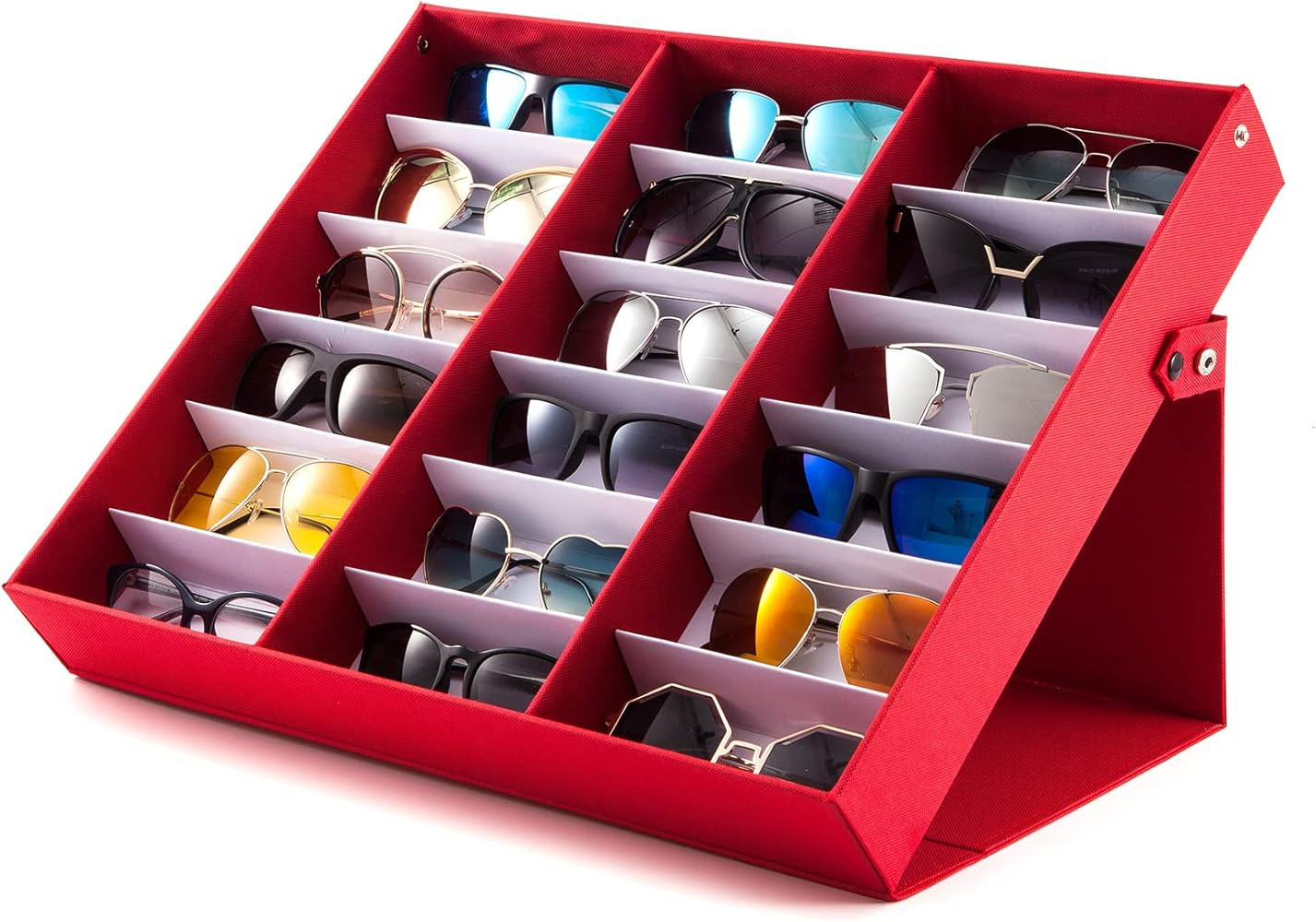 TRIUMPH VISION Sunglasses Organizer Storage Eyeglasses Holder - Multiple Glasses Case Box Eyewear... | Amazon (US)
