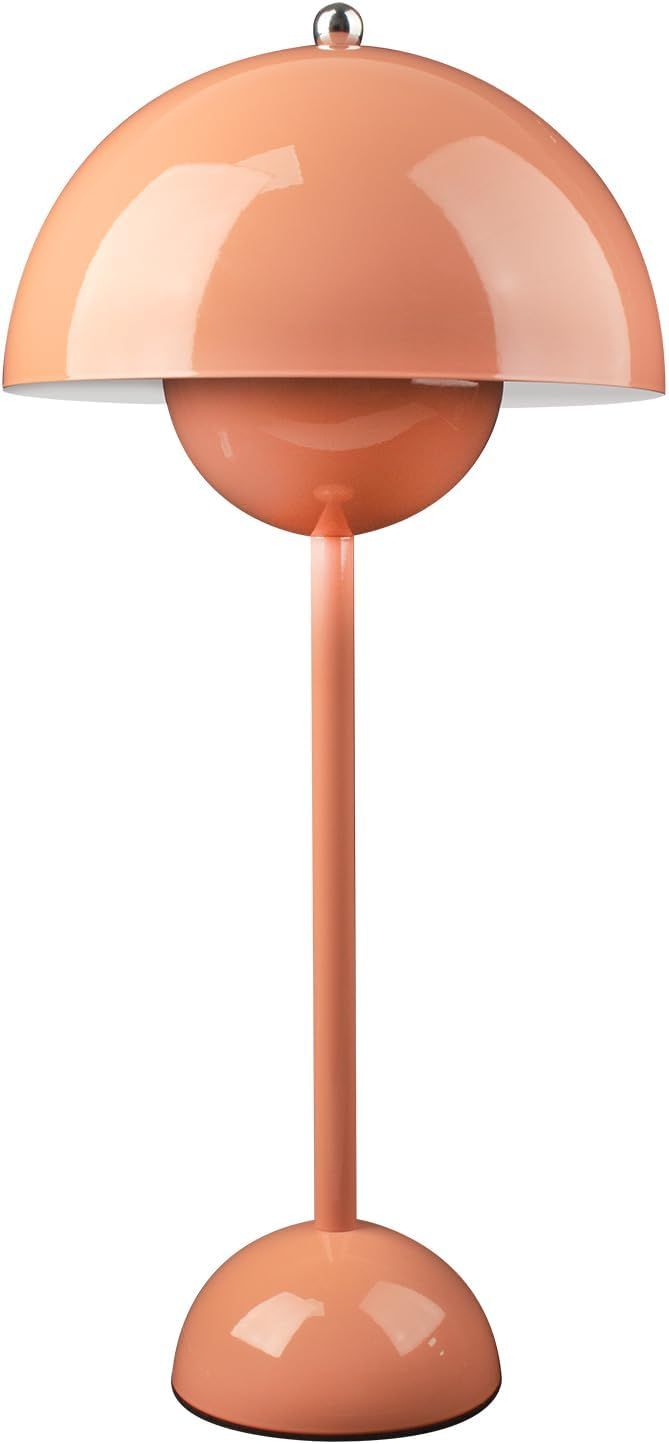 Medieval Modern Farmhouse Mushroom Pink Desk lamp 18.9 "high Pink Metal Dome Decoration Living Ro... | Amazon (US)