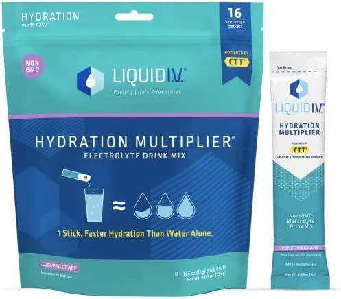 Liquid I.V. Hydration Multiplier - Concord Grape - Hydration Powder Packets | Electrolyte Drink M... | Amazon (US)