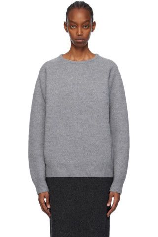 Gray Crewneck Sweater | SSENSE