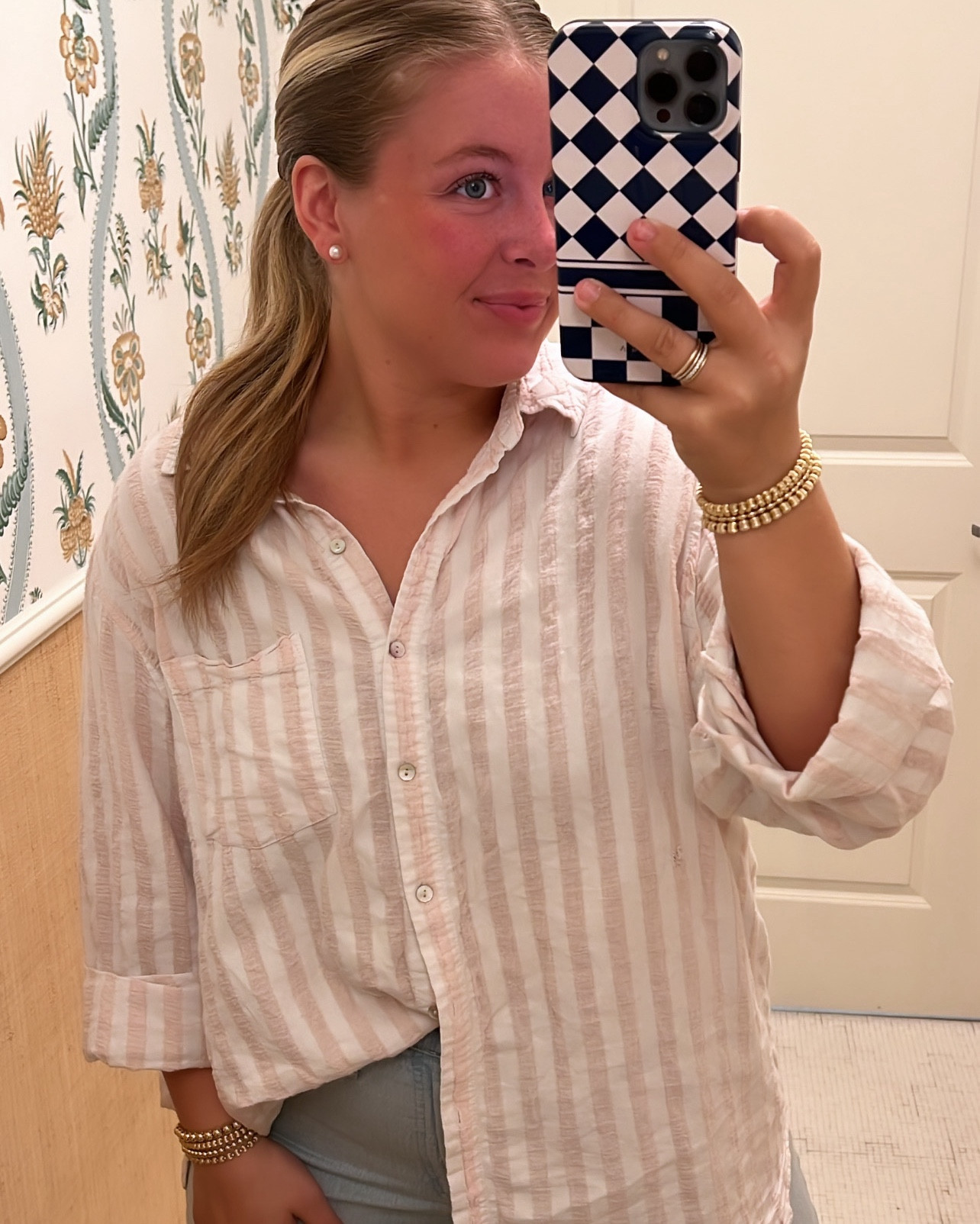 Love this button down for spring & summer! So easy for a simple outfit or for the beach! 

#LTKfindsunder50 #LTKsalealert #LTKtravel