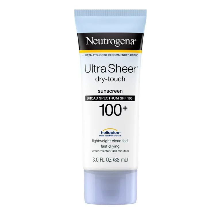 Neutrogena Ultra Sheer Dry-Touch SPF 100 Sunscreen Lotion, 3 fl. oz | Walmart (US)