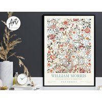William Morris Exhibition Poster Botanical Print | Etsy (US)