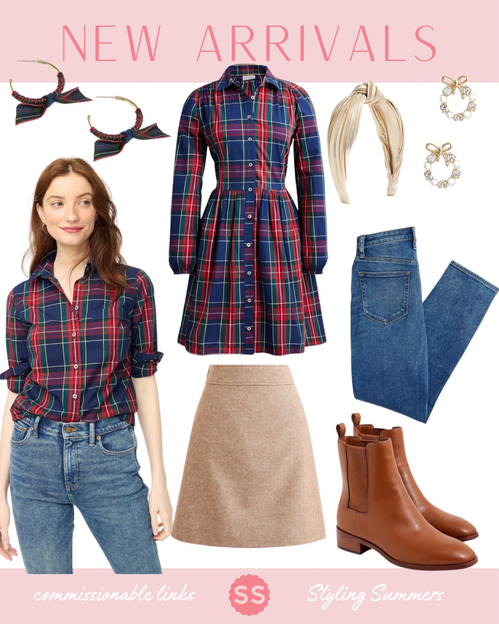 Tartan favorites from JCrew factory! Jeans boots skirt dress

#LTKfindsunder100 #LTKHoliday #LTKSeasonal