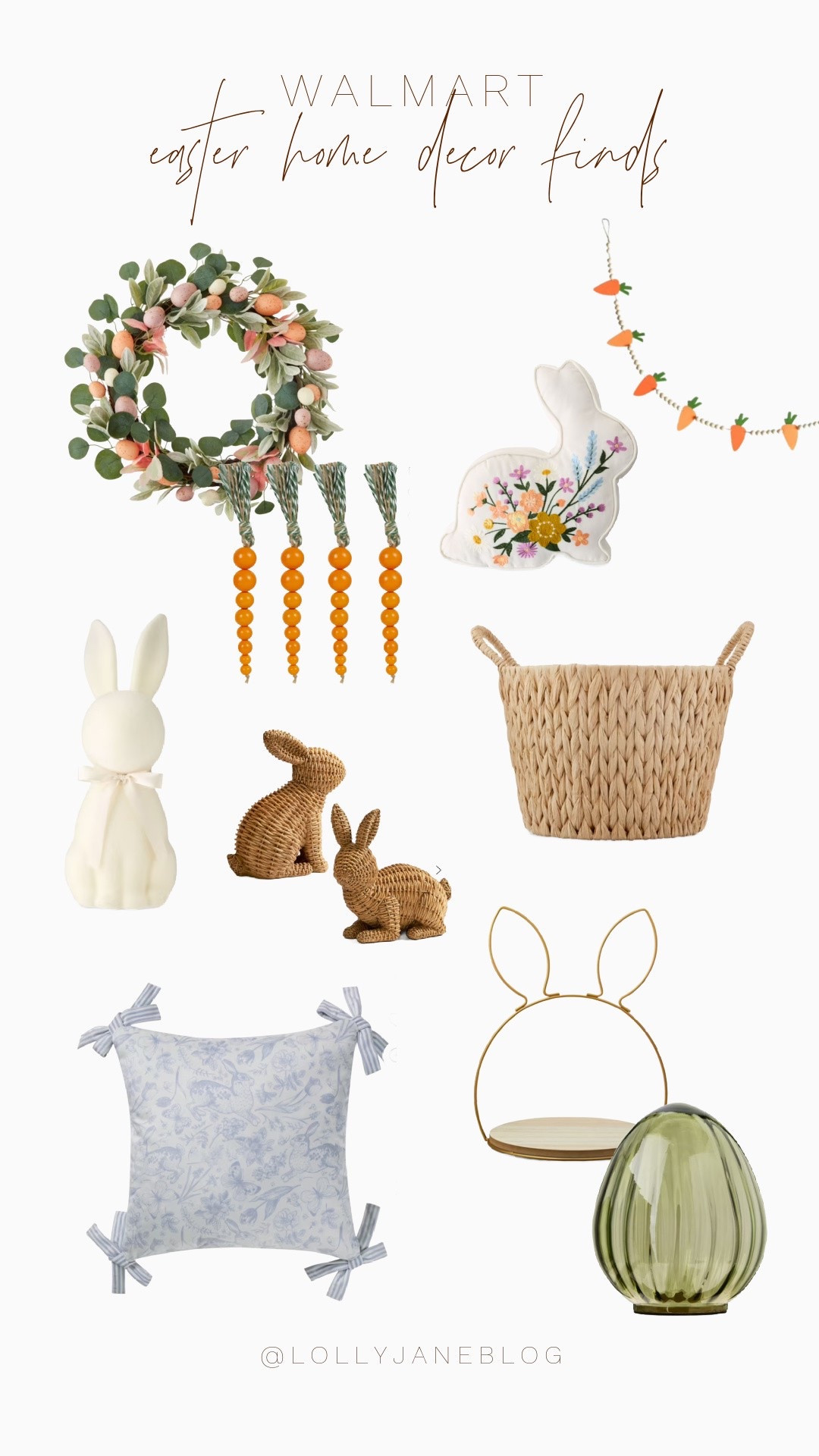 Walmart Easter home decor finds! 💕

🐰Spring is in the air, and Easter brunch just got a whole lot cuter! Set the perfect table with our rabbit-shaped platter for sweet treats, a floral teapot for cozy sips, and a leafy spring mug to match. Serve up fresh juice with our glass juicer, and display colorful eggs in our leafy egg holder and Easter egg cup. Add a touch of charm with a carrot-themed cutting board, a floral table runner, and woven circular placemats for that warm, rustic feel. Don’t forget a glass vase filled with spring blooms to complete the look! 🐣

Shop now and make your Easter gathering one to remember! #SpringVibes #EasterBrunch #TablescapeGoals

#LTKHome #LTKStyleTip #LTKSpringSale