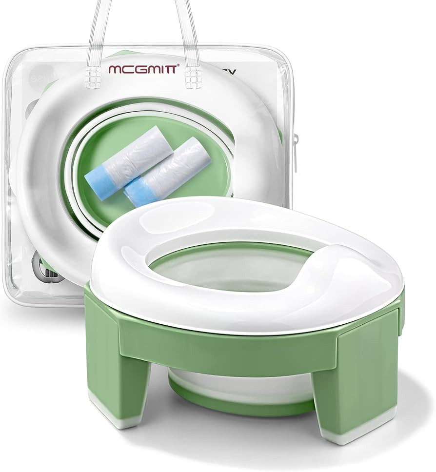 MCGMITT Portable Potty for Kids Travel - Foldable Training Toilet Chair for Toddler Girls with St... | Amazon (US)