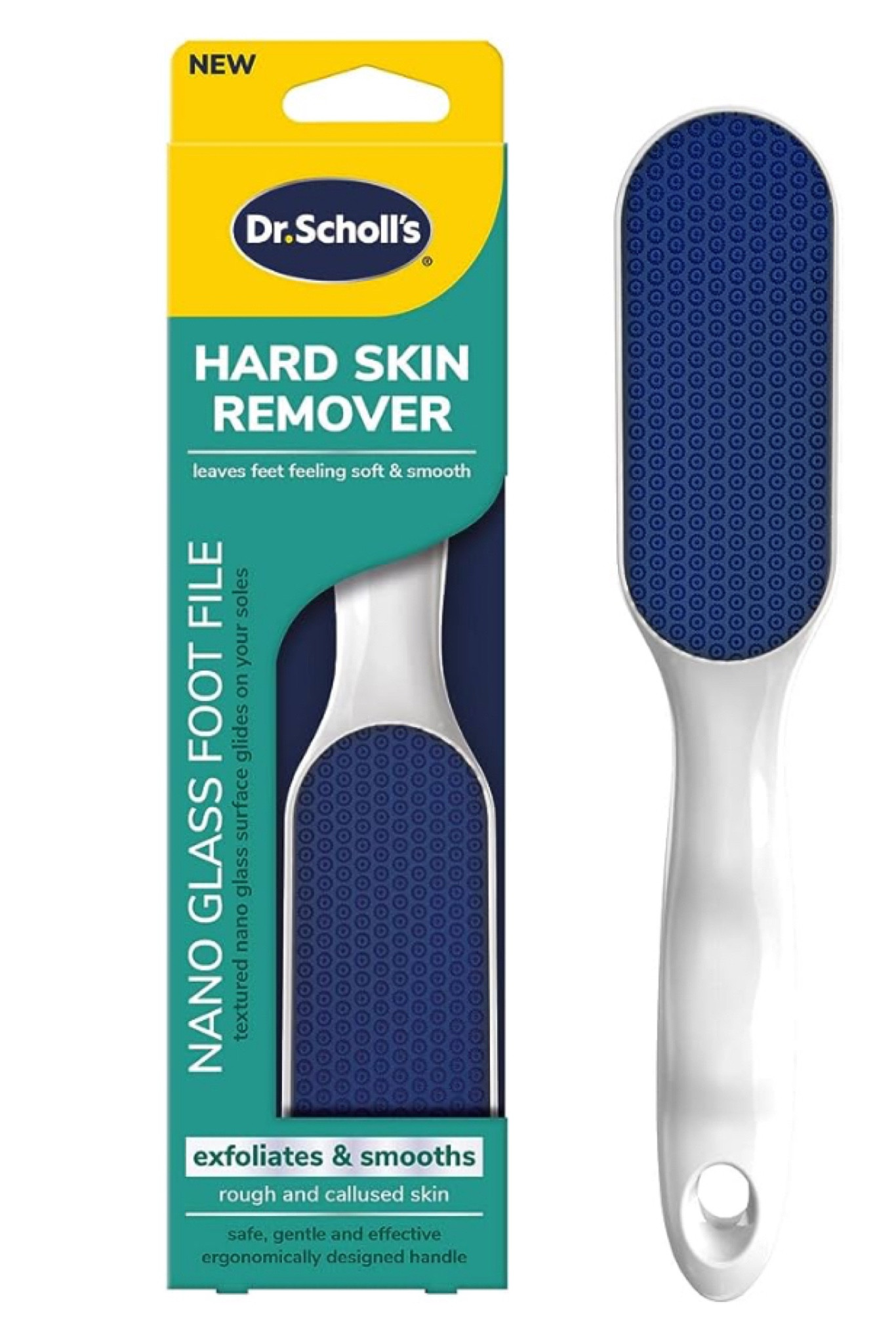 Upgraded Glass Foot File Callus Remover, Portable Handheld Feet