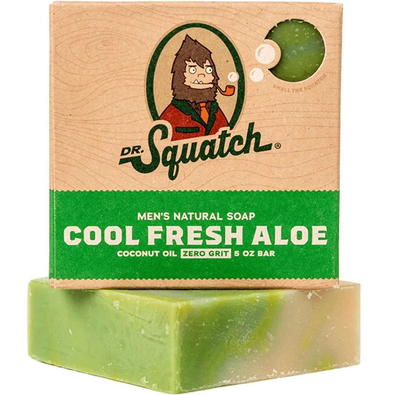 Dr. Squatch Natural Bar Soap, Cool Fresh Aloe, 5 oz - Walmart.com | Walmart (US)
