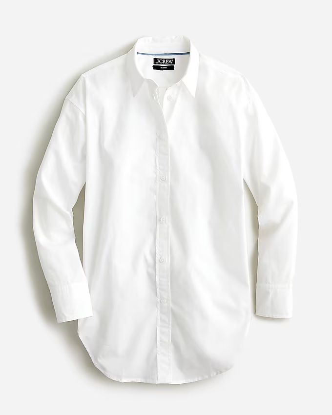 Relaxed-fit crisp cotton poplin shirt | J.Crew US