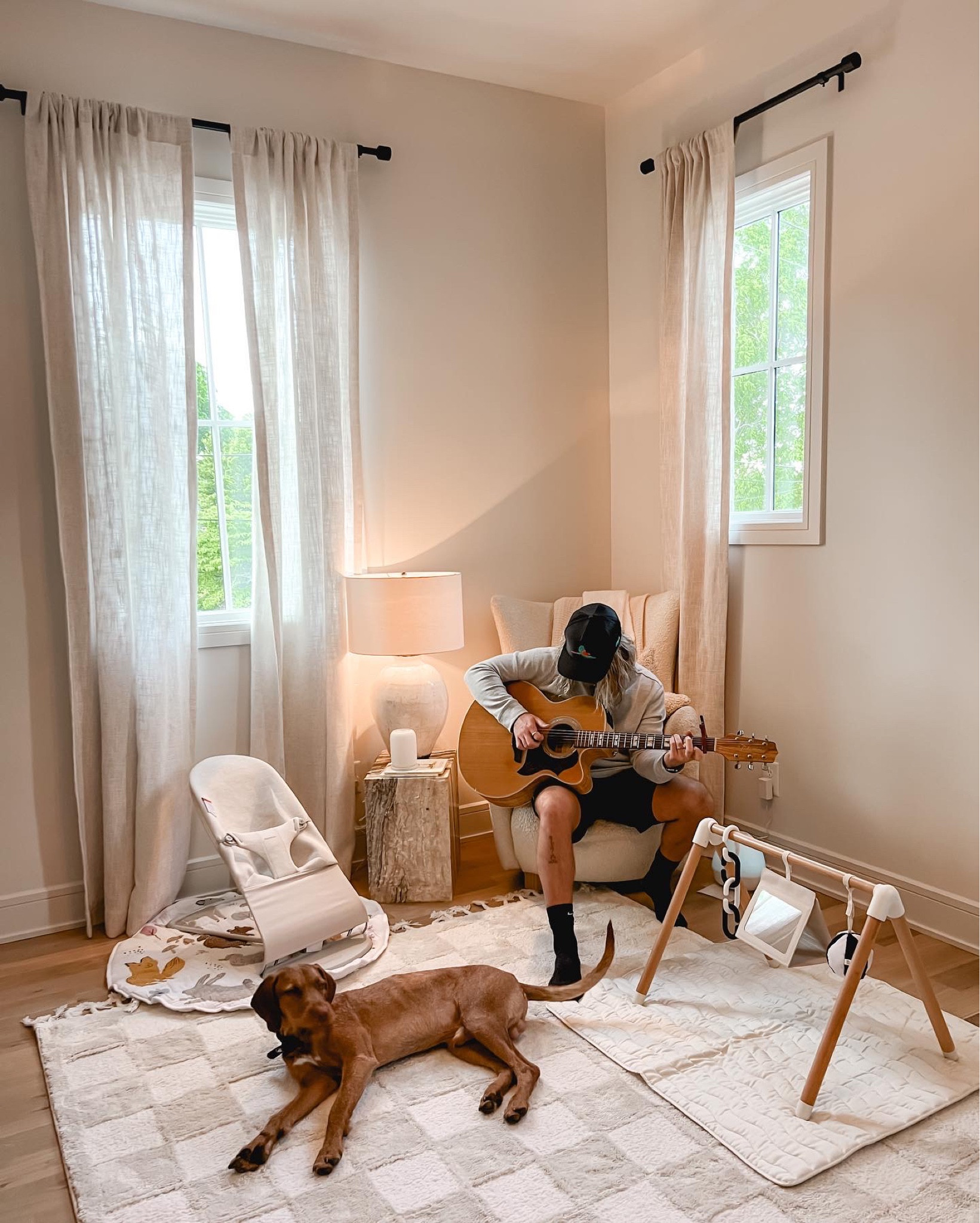 Nursery sneak peak! Curtains are 50” x 108" length

#LTKfamily #LTKbaby #LTKbump