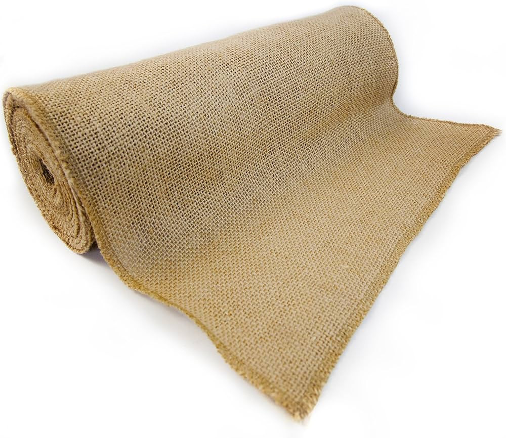 12" x 10yd NO-FRAY Burlap Roll ~ 3 - 5 Table Runners ~ Natural Long Fabric with Finished Edges. P... | Amazon (US)