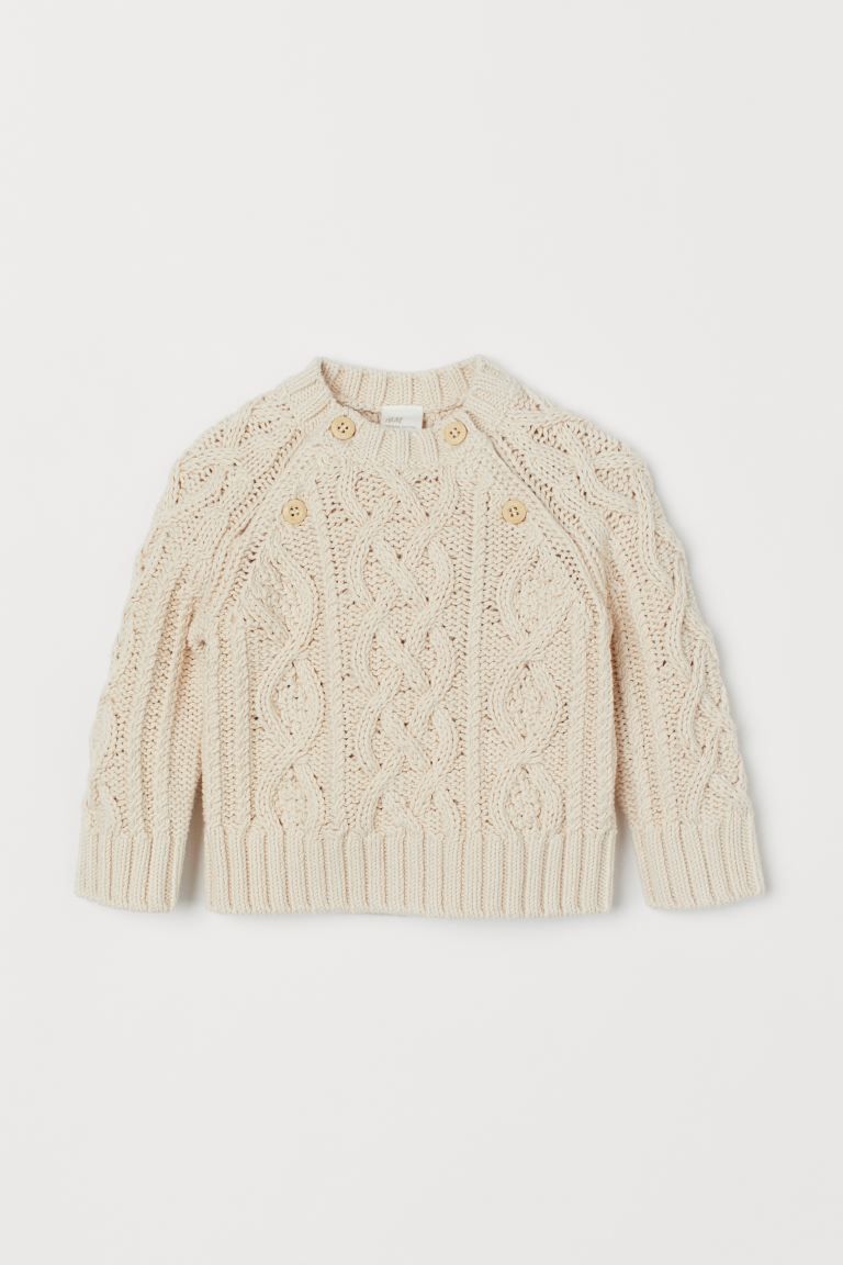 Cable-knit Cotton Sweater | H&M (US + CA)