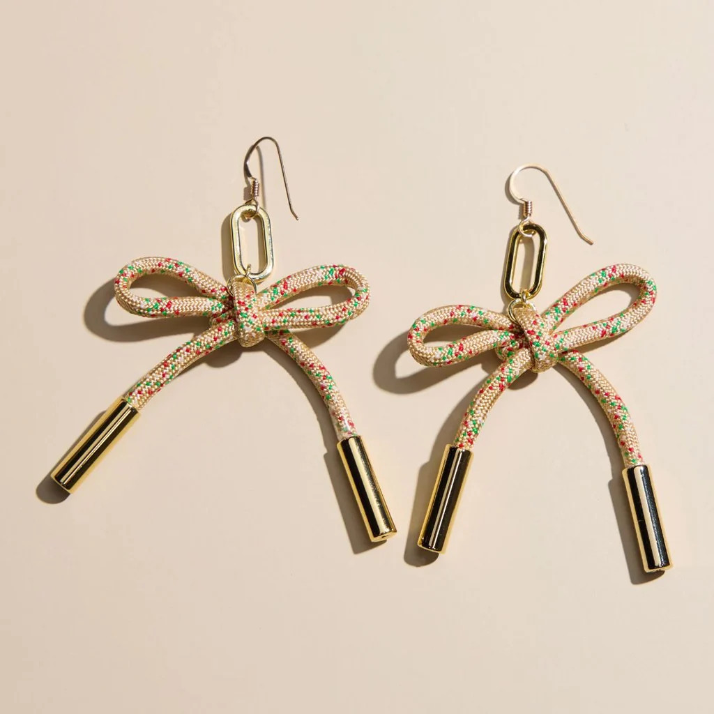 Sugar Cookie Simone Cord Earrings | Nickel and Suede