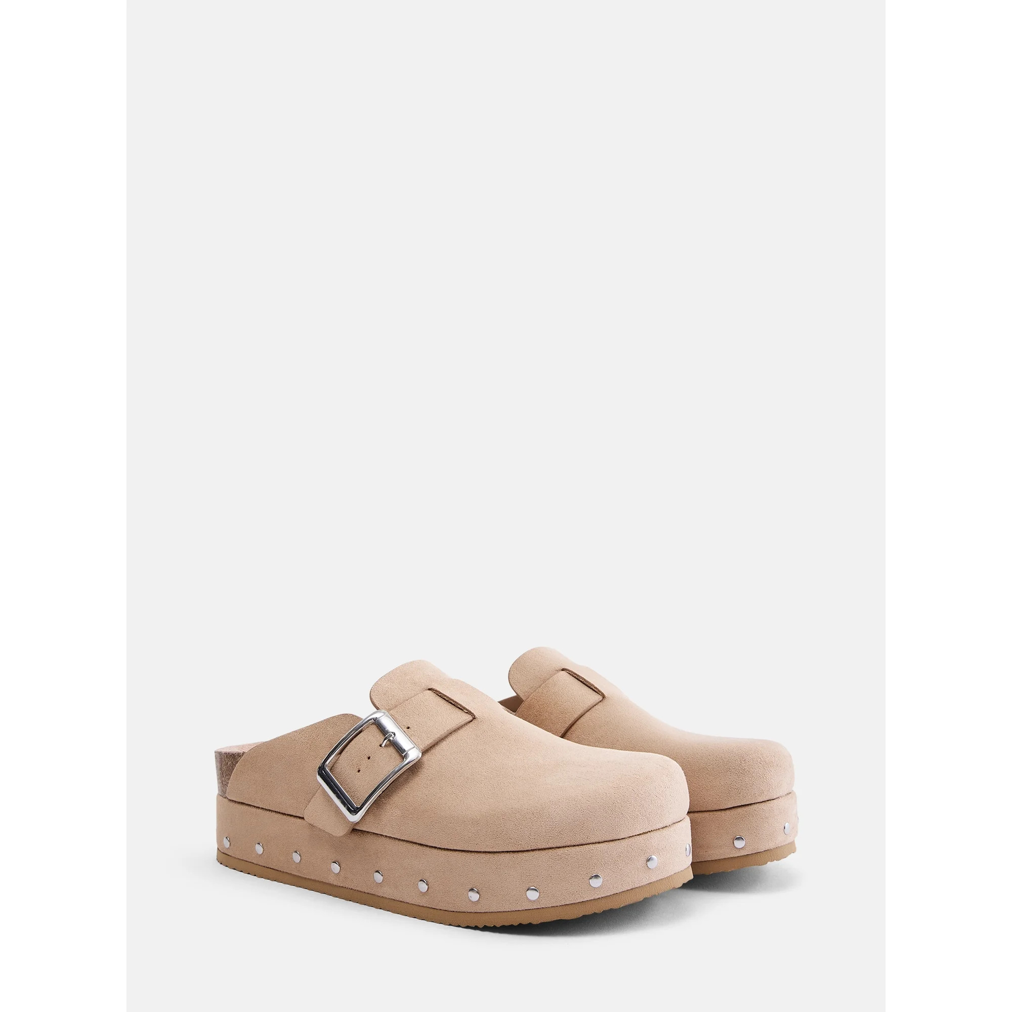 Madden NYC Women's Studded Faux Suede Platform Clogs | Walmart (US)