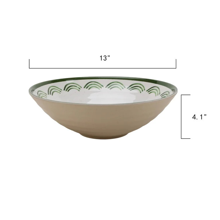 Better Homes & Gardens EcoChoice Bamboo Melamine Serve Bowl in Olive - Walmart.com | Walmart (US)