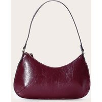 Burgundy Pu Baguette Shoulder Bag | PrettyLittleThing US