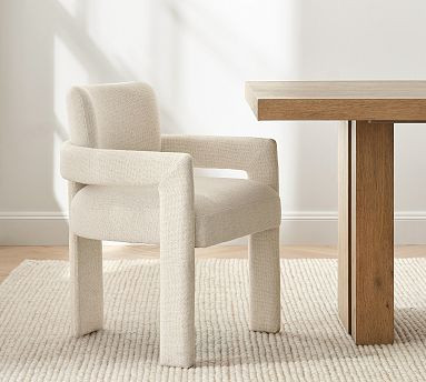 Modern Farmhouse Fully Upholstered Armchair | Pottery Barn (US)