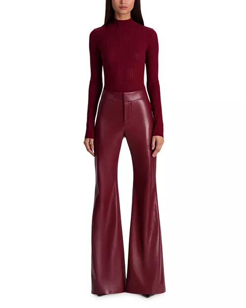 Andrew Faux Leather Bootcut Pants | Bloomingdale's (US)